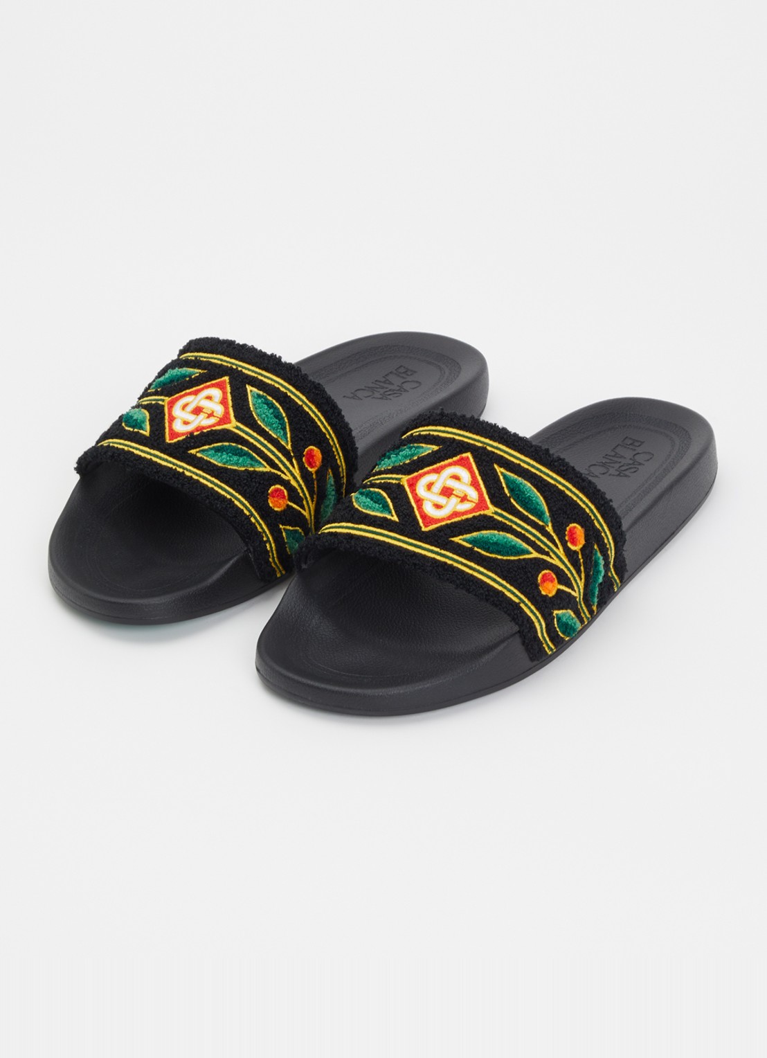 Casablanca Terry slipper met logo - detail 3 zwart