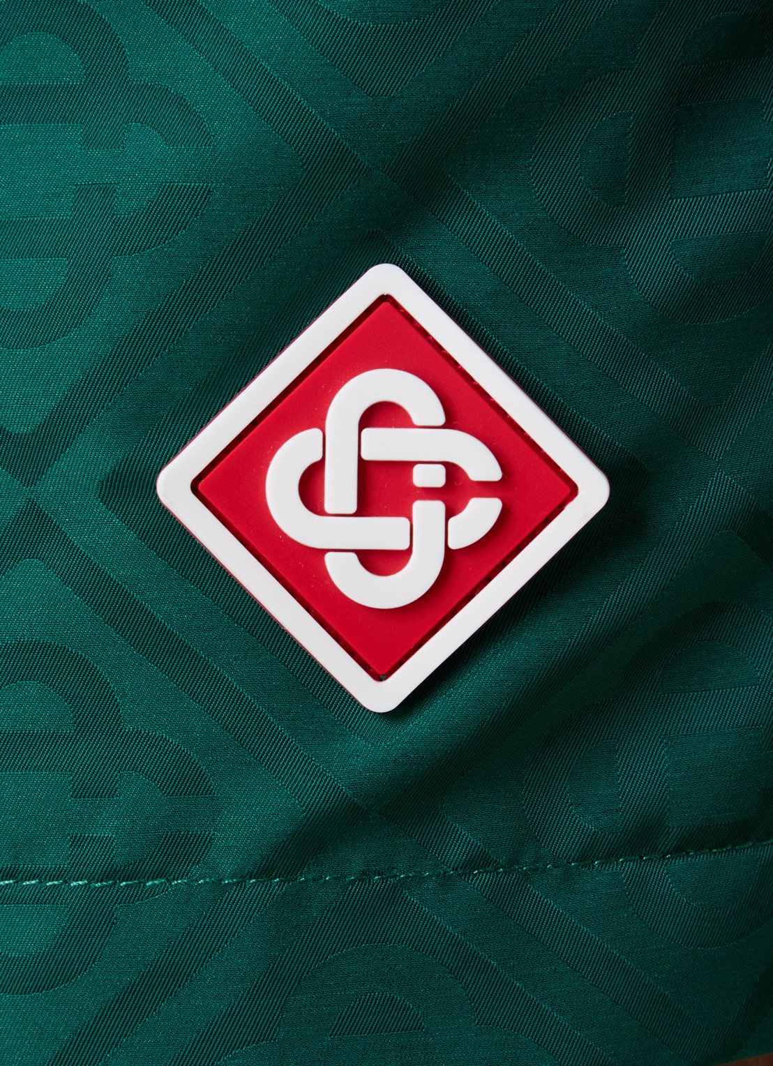 Casablanca Zwemshorts met jacquard dessin en logo - detail 5 groen