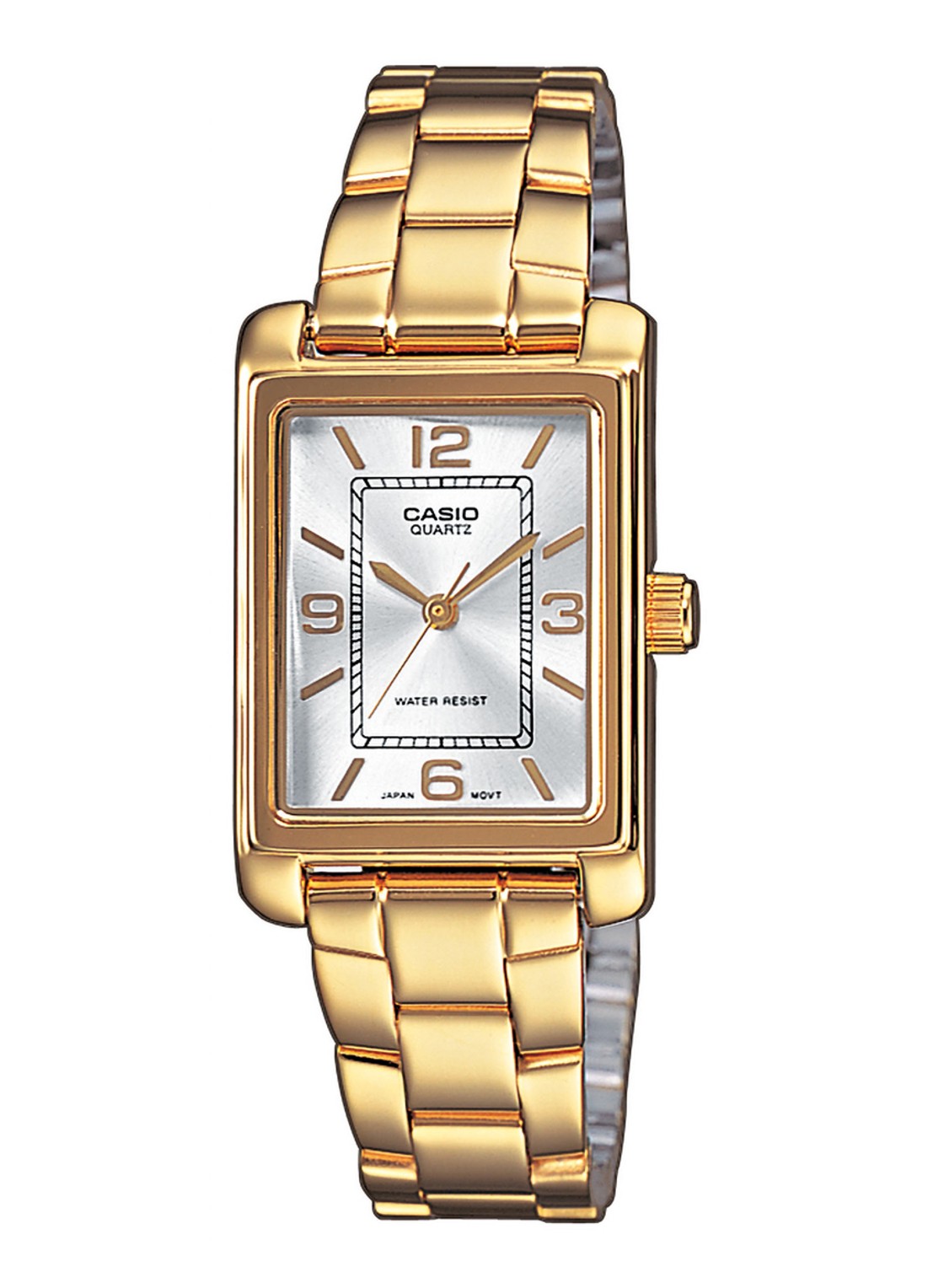 Casio Timeless horloge LTP-1234PG-7AEG - voorkant goud