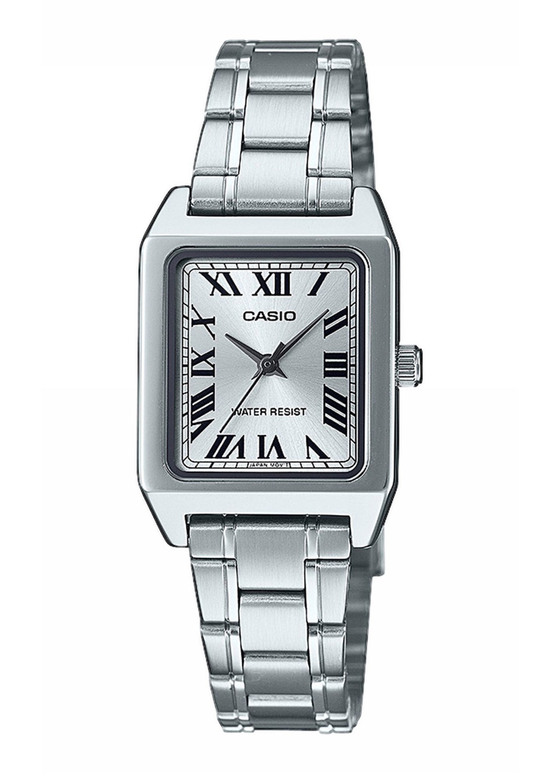Casio Timeless horloge LTP-1234PG-7AEG - voorkant zilver