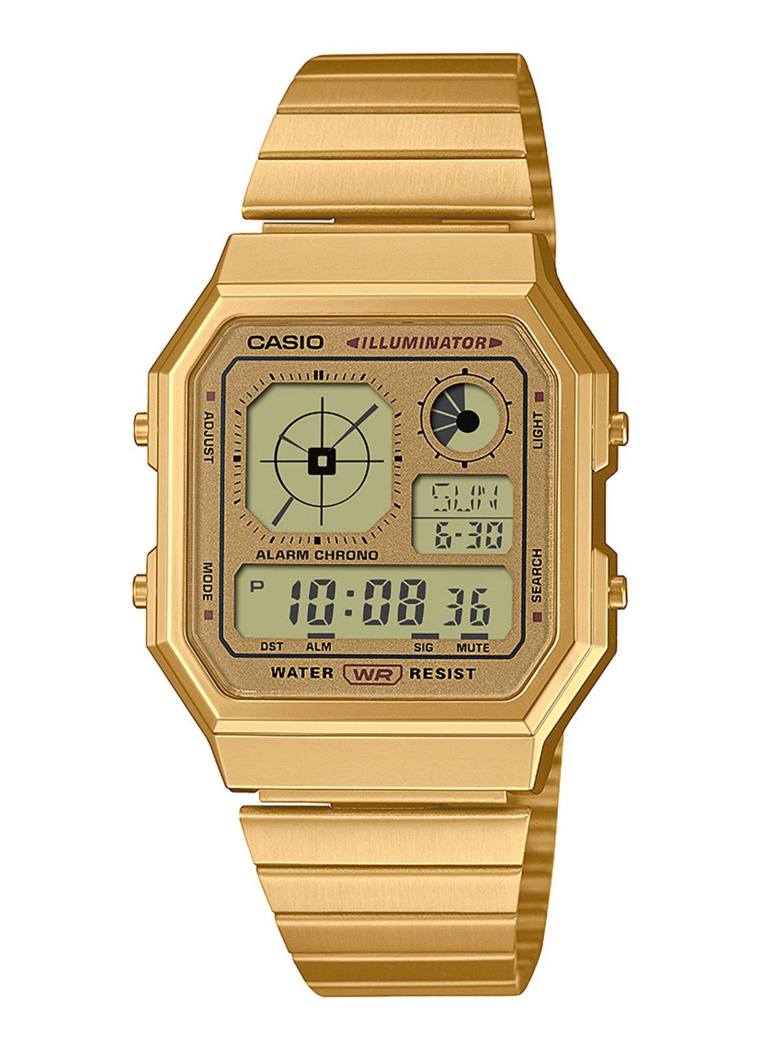 Casio Vintage horloge LTP-1234PG-7AEG - voorkant goud