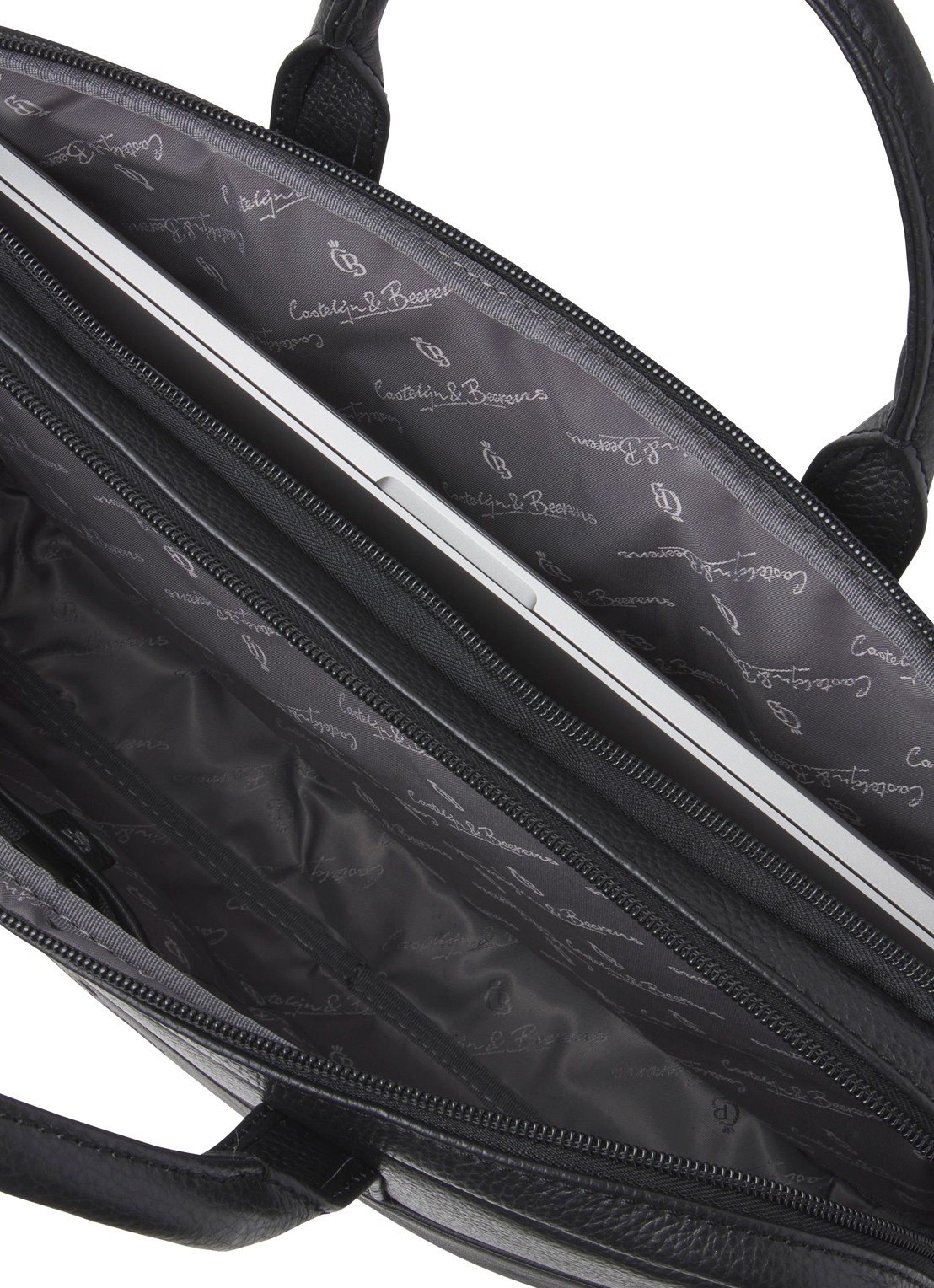 Castelijn & Beerens Alpha laptoptas 15,6 inch  - detail 5 zwart
