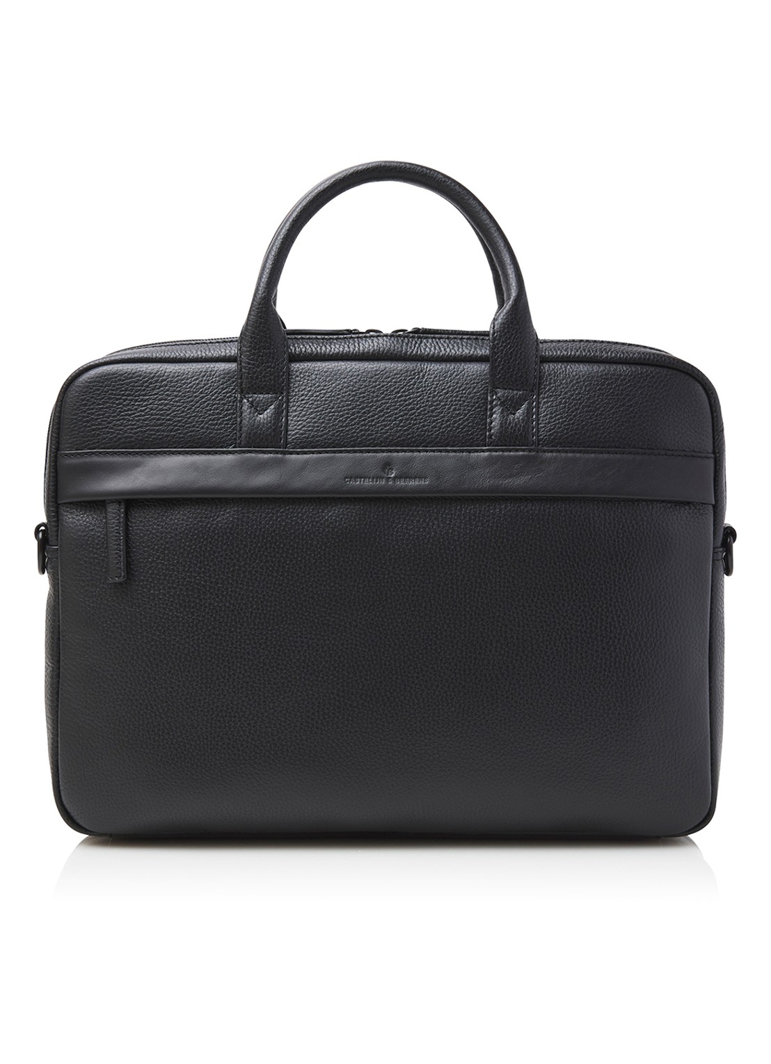 Castelijn & Beerens Alpha laptoptas 15,6 inch  - voorkant zwart