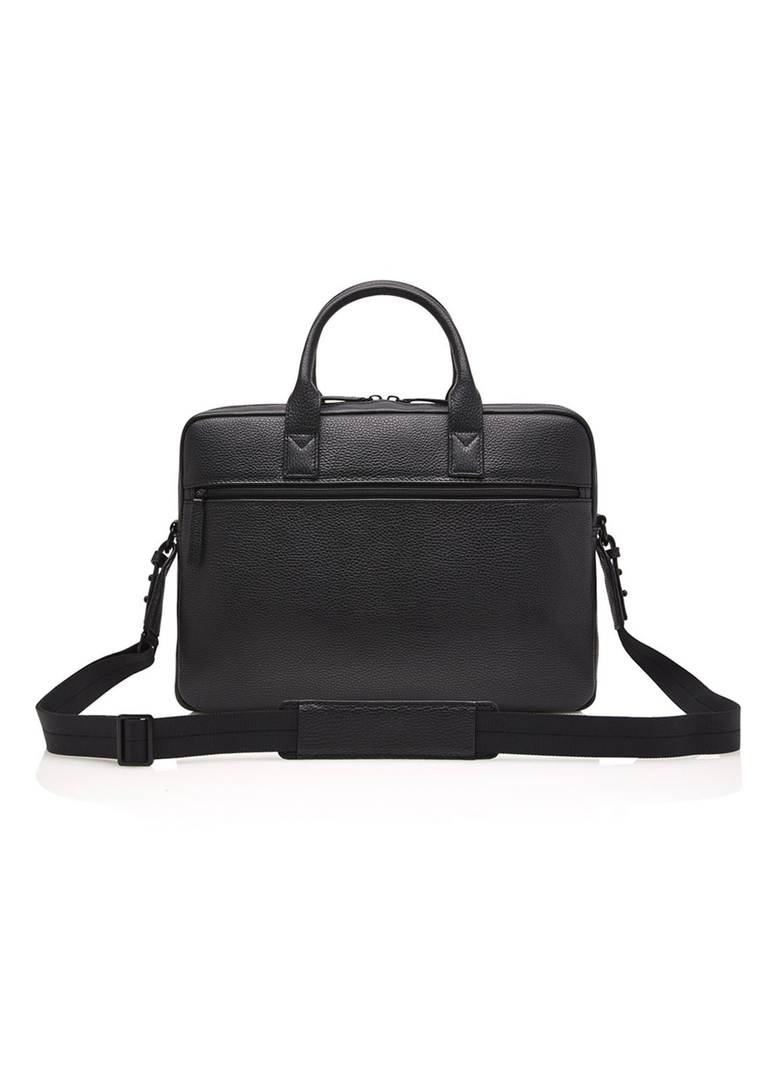 Castelijn & Beerens Chris businesstas van leer met 15,6 inch laptopvak - detail 3 zwart