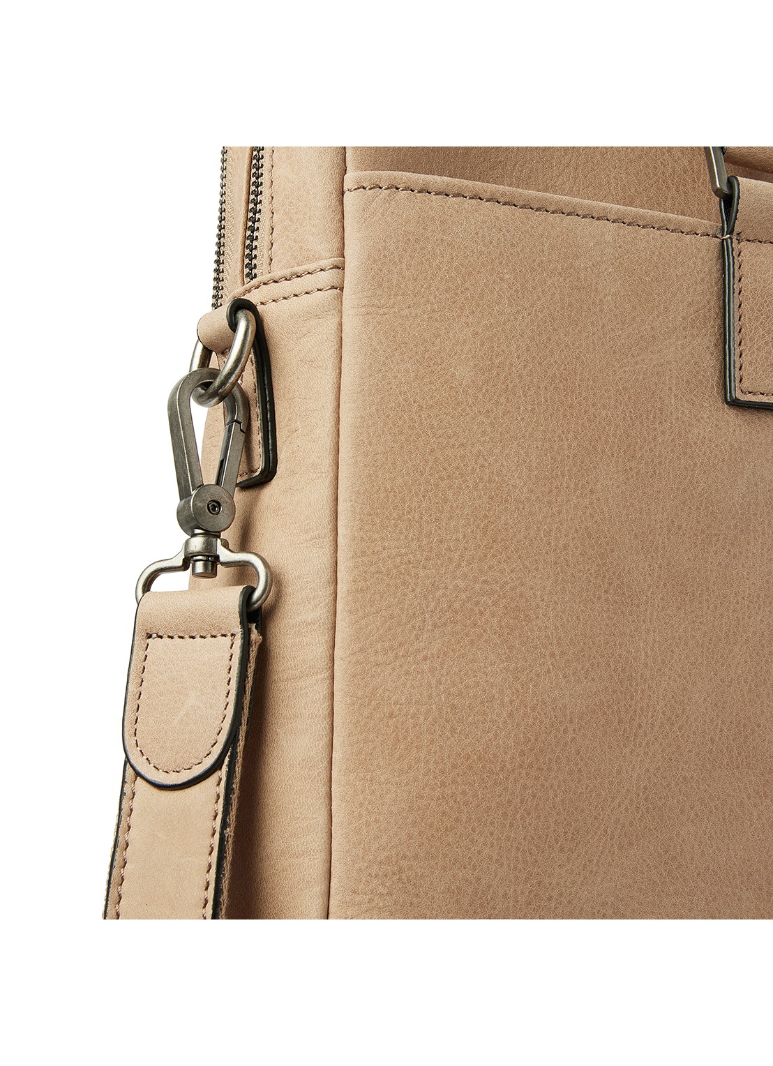 Castelijn & Beerens Clarissa laptoptas met 15 inch laptopvak - detail 3 beige