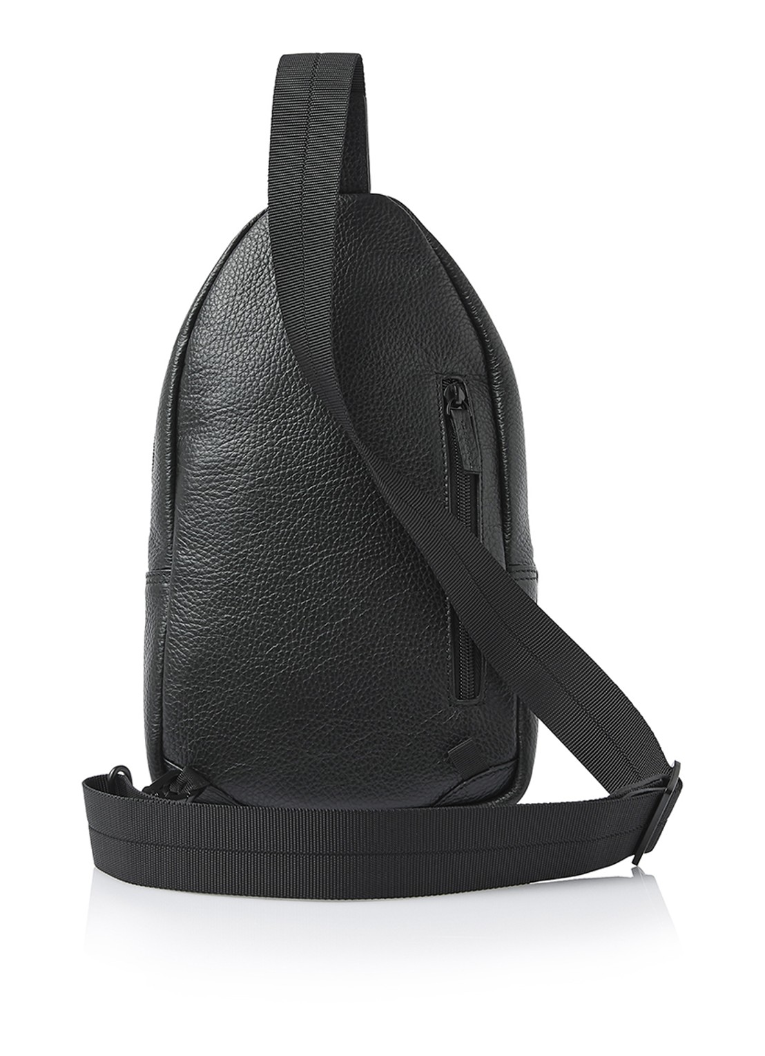 Castelijn & Beerens Crossbodytas van leer - detail 3 zwart