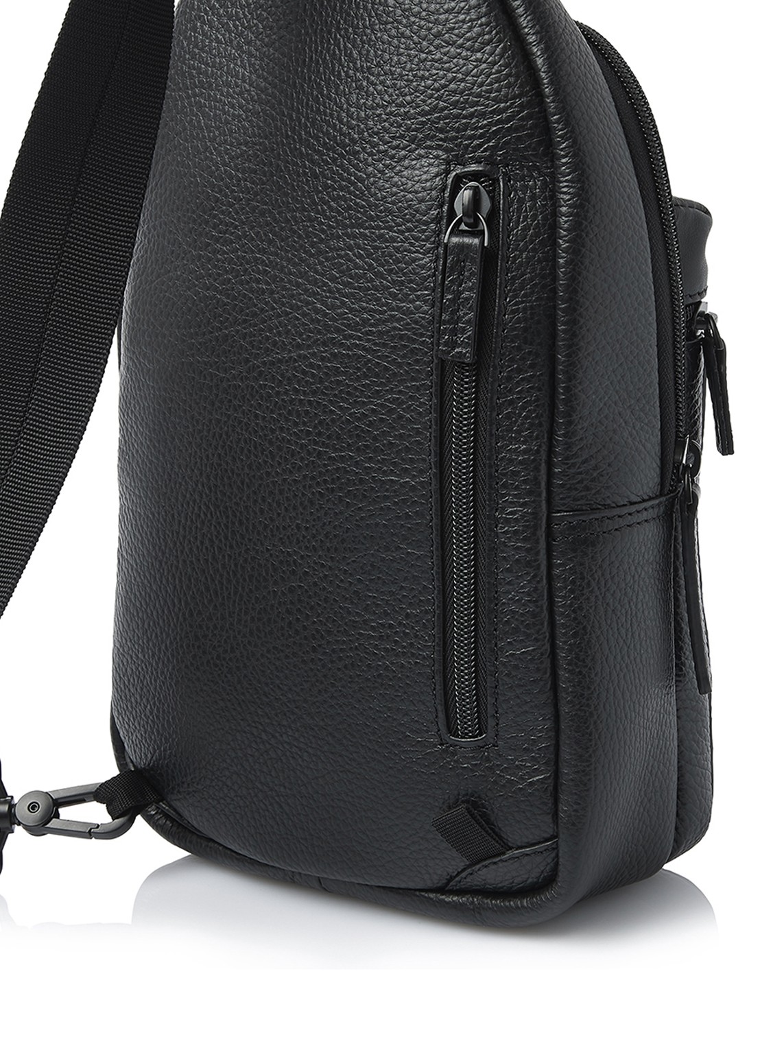 Castelijn & Beerens Crossbodytas van leer - detail 5 zwart