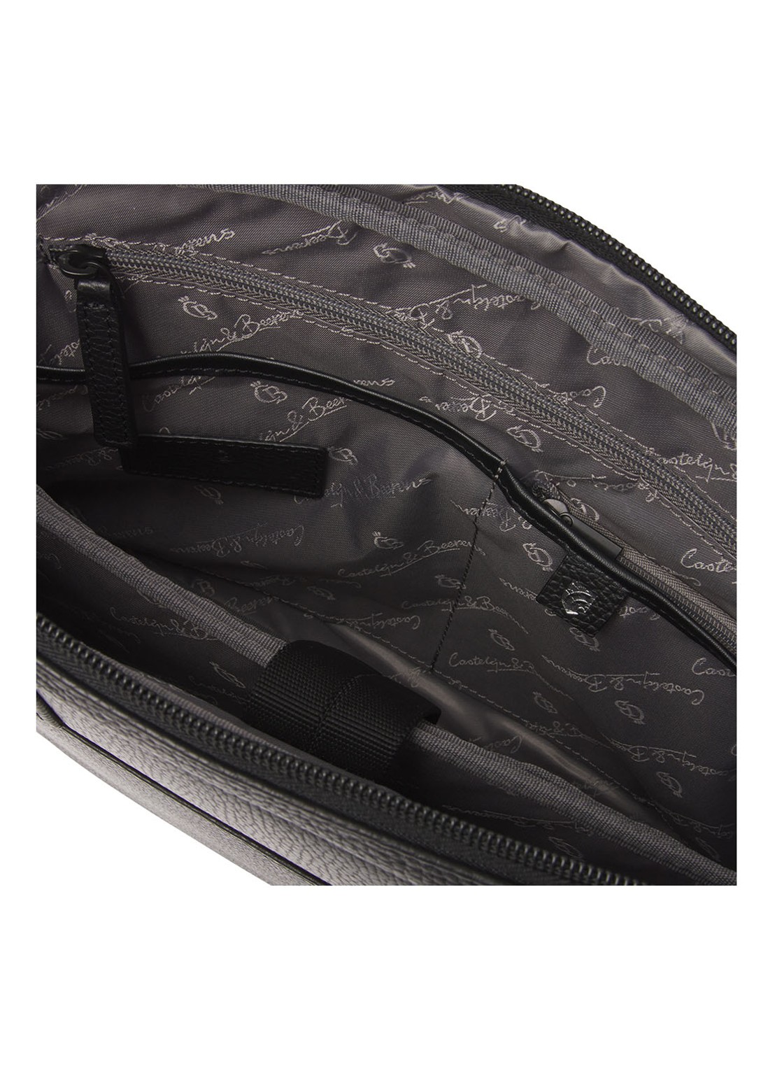 Castelijn & Beerens Delta businesstas van leer met 13 inch laptopvak - detail 7 zwart