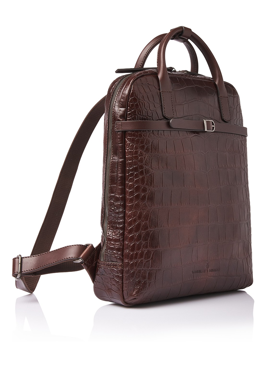 Castelijn & Beerens Emma rugzak met 15,6 inch laptopvak - voorkant 3 donkerbruin