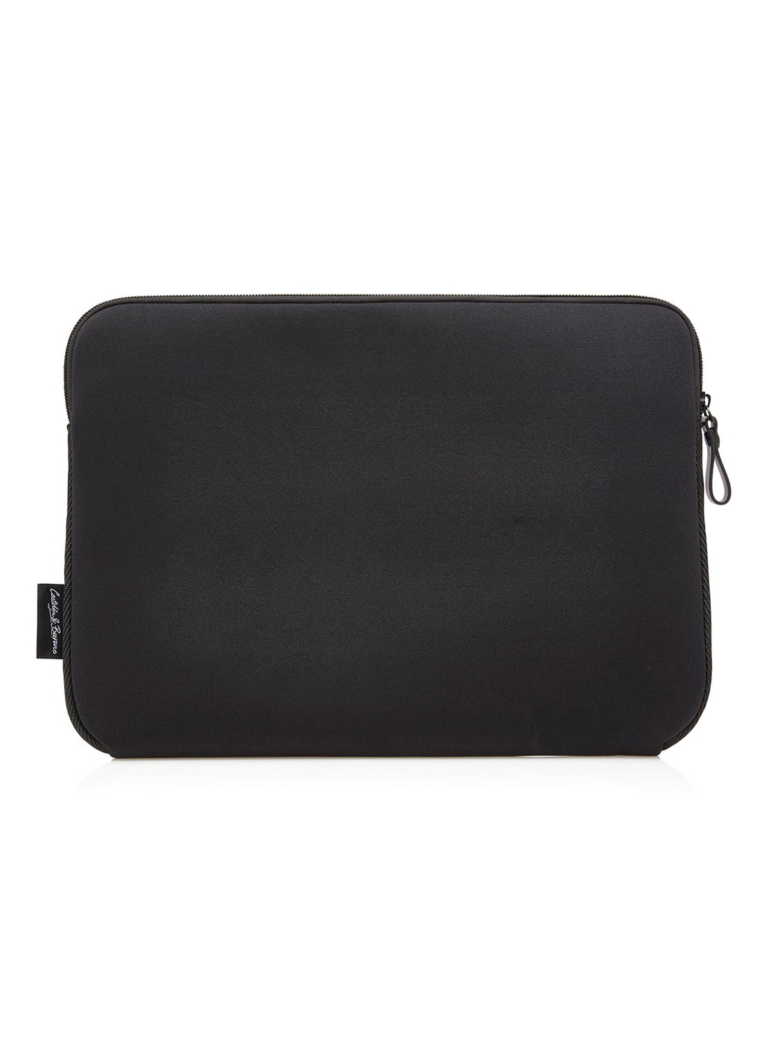 Castelijn & Beerens Emma schoudertas van leer met 13,3 inch laptopvak - detail 6 zwart