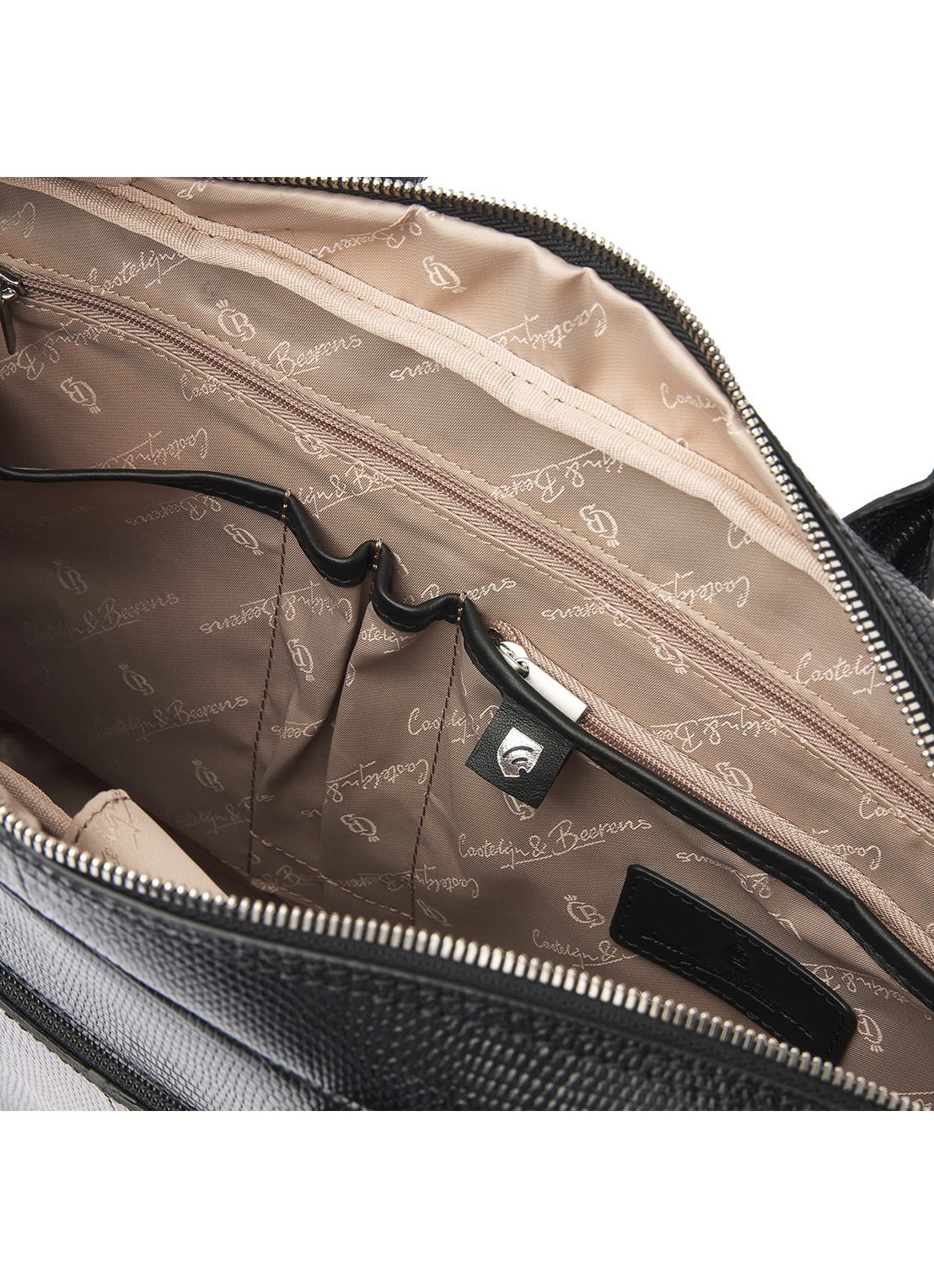 Castelijn & Beerens Ilse laptoptas met 15,6 inch laptopvak - detail 7 zwart