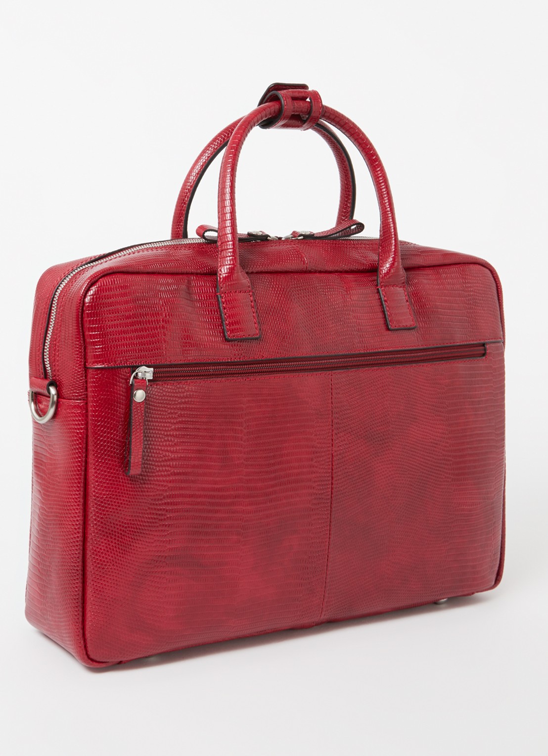 Castelijn & Beerens Ilse laptoptas met 15,6 inch laptopvak - achterkant rood