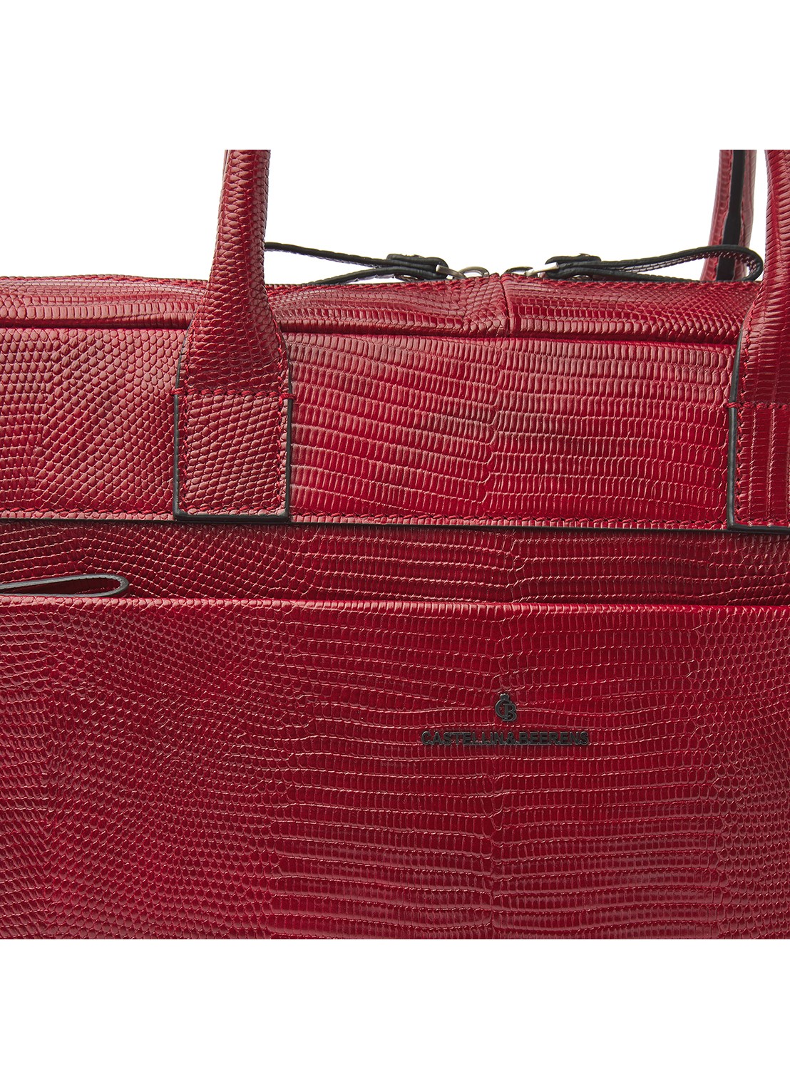 Castelijn & Beerens Ilse laptoptas met 15,6 inch laptopvak - detail 4 rood