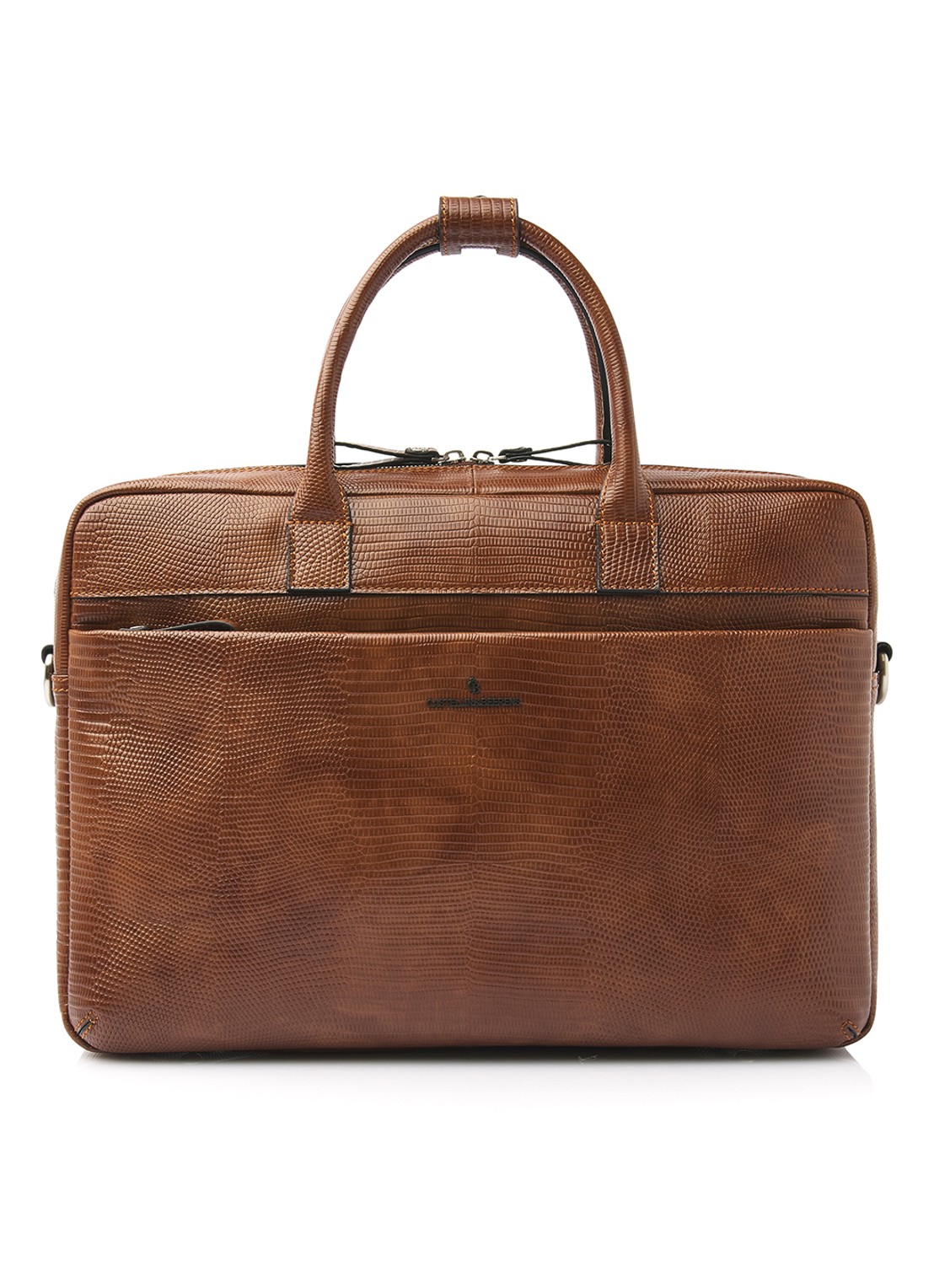 Castelijn & Beerens Ilse laptoptas met 15,6 inch laptopvak - voorkant 7 cognac