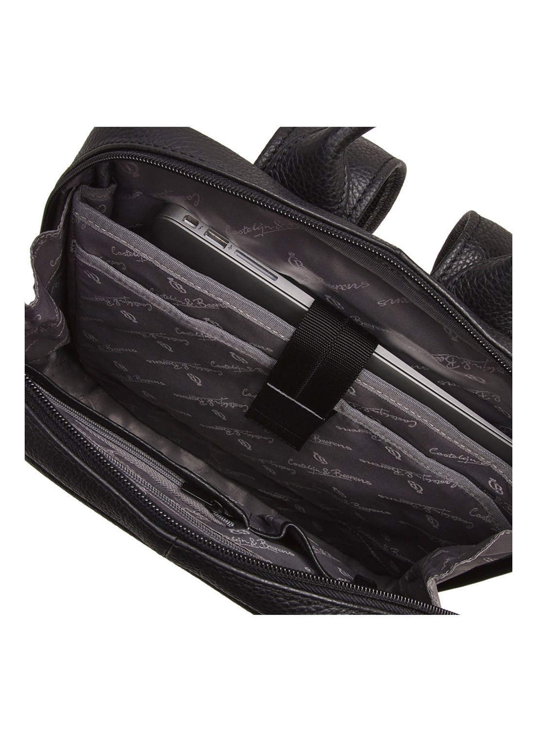 Castelijn & Beerens Laptoprugzak met 15,6 inch laptopvak - detail 4 zwart