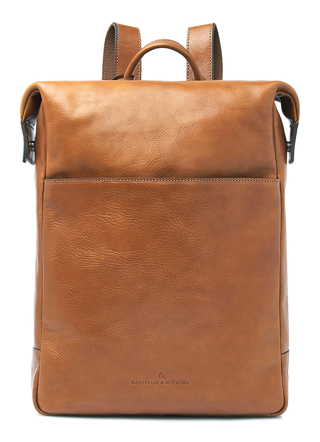 Castelijn & Beerens Laurens rugzak 15,6 inch - voorkant bruin
