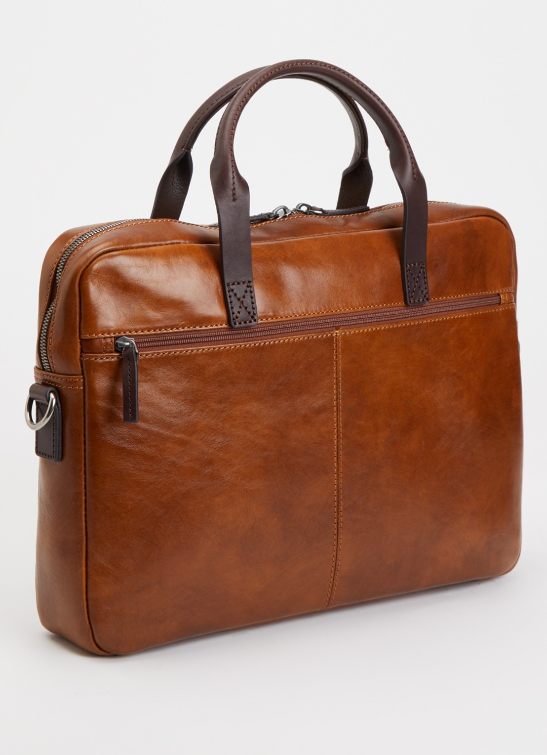 Castelijn & Beerens Lima laptophoes 13 inch - achterkant 3 hazelnootbruin