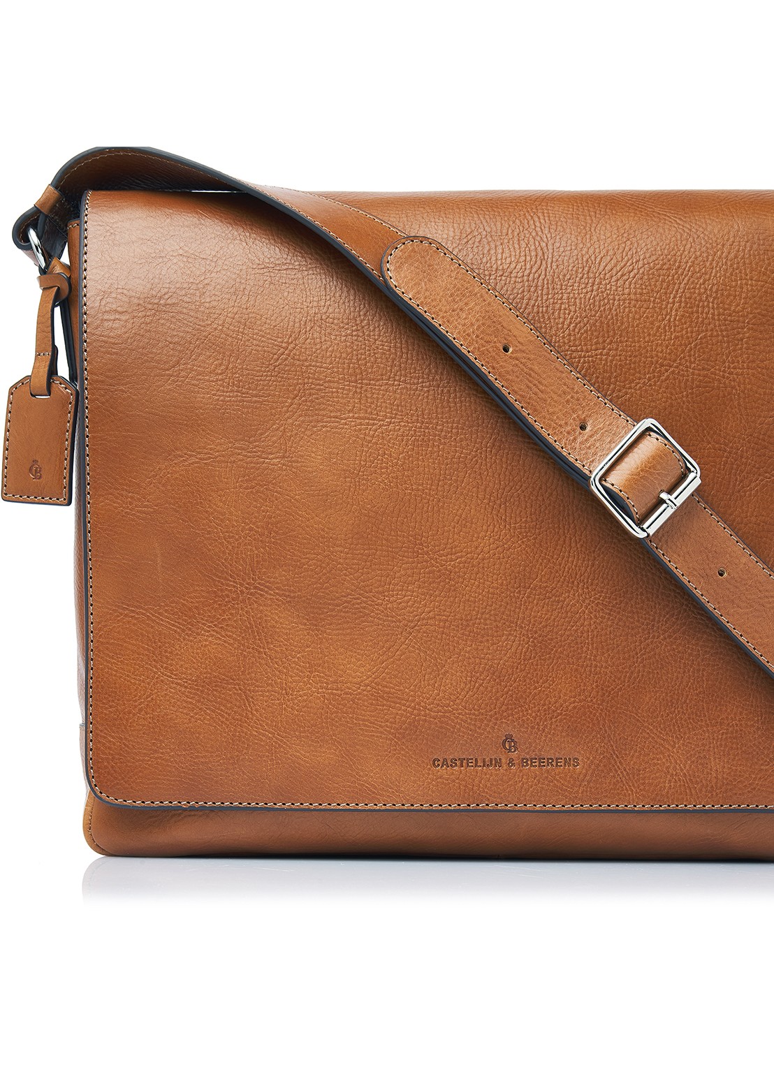 Castelijn & Beerens Mark laptoptas 15,6 inch - detail 4 bruin