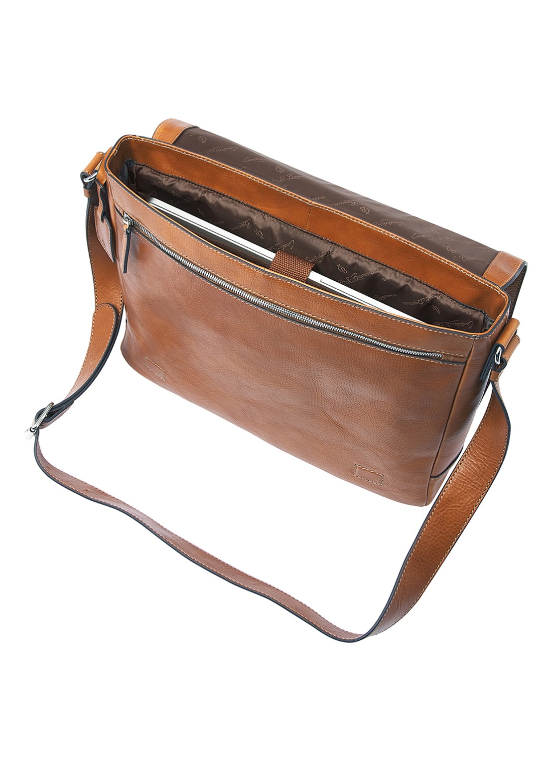 Castelijn & Beerens Mark laptoptas 15,6 inch - detail 5 bruin