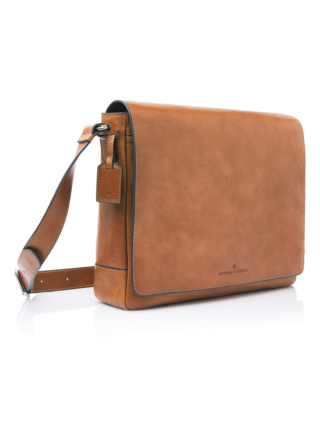 Castelijn & Beerens Mark laptoptas 15,6 inch - voorkant 2 bruin
