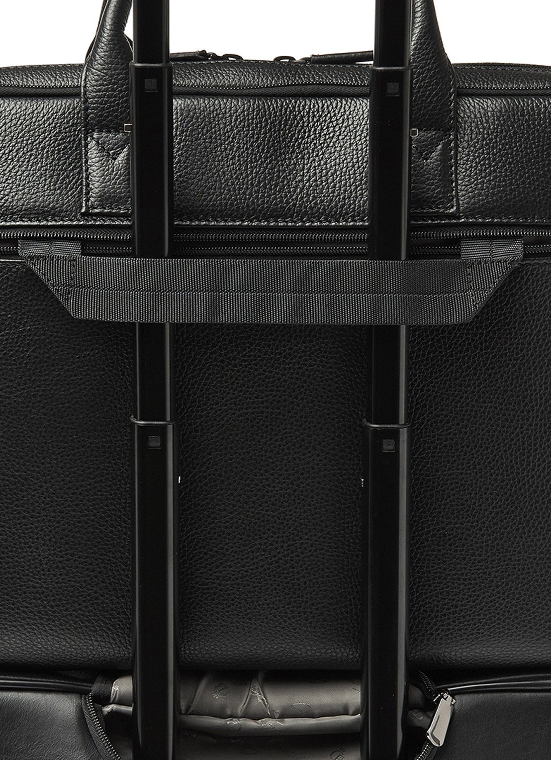 Castelijn & Beerens Moss laptoptas van leer met 17 inch laptopvak - detail 6 zwart