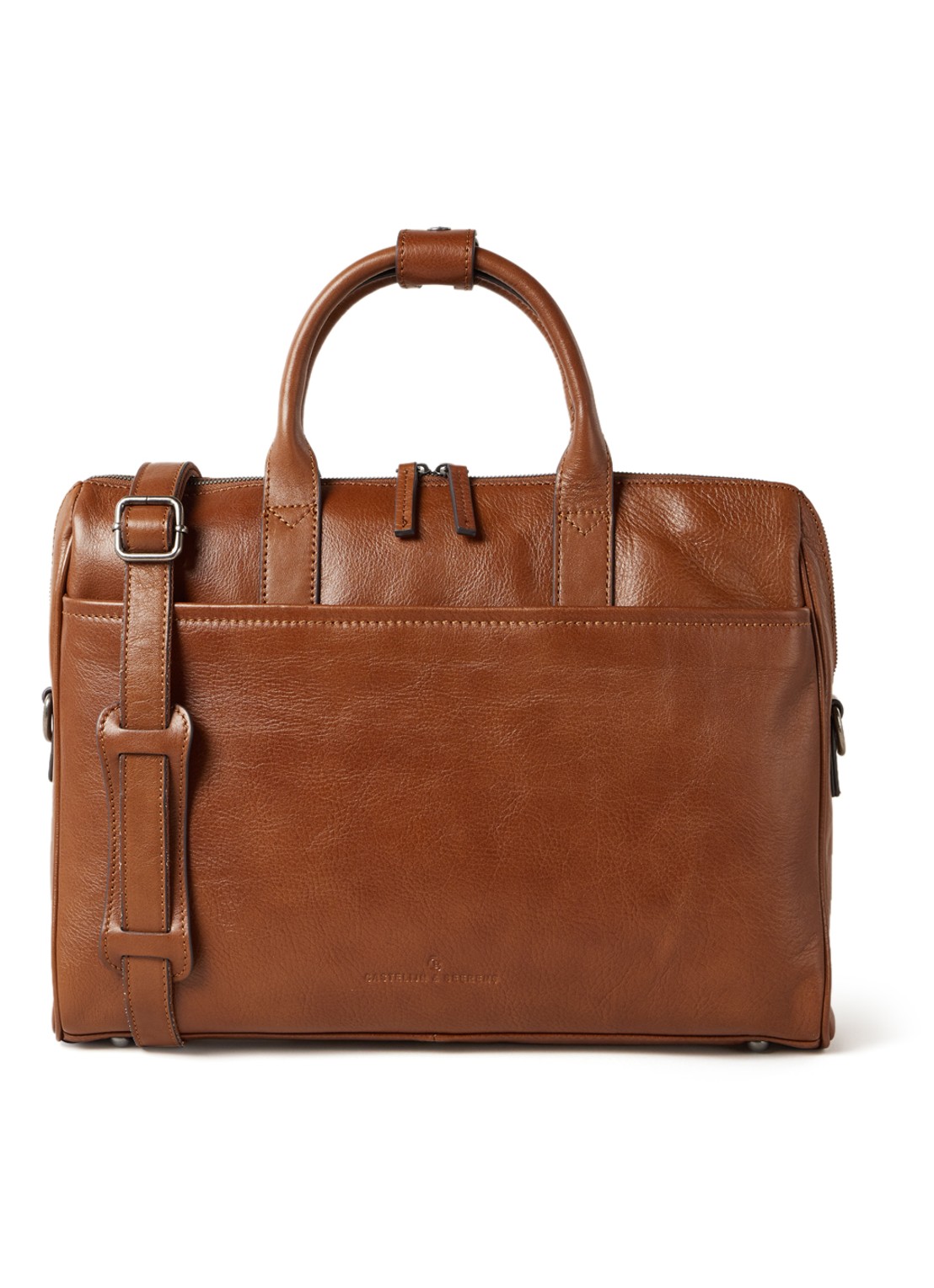 Castelijn & Beerens Nova businesstas met 15.6 inch laptophoes - voorkant 4 bruin