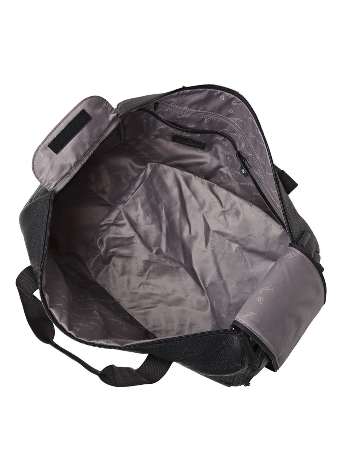 Castelijn & Beerens November weekendtas van leer met RFID-bescherming - detail 6 zwart