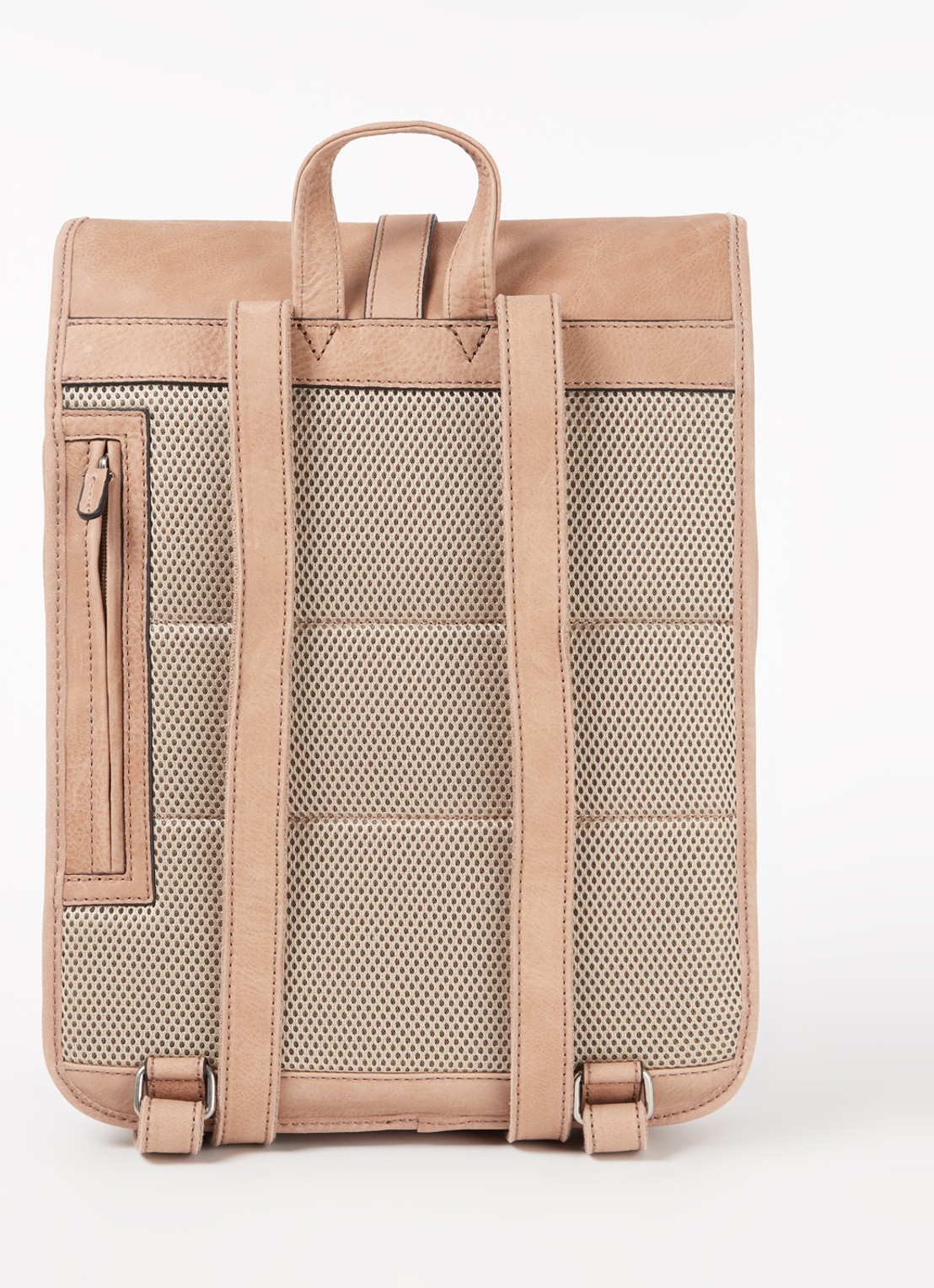 Castelijn & Beerens Rein laptoptas Renee met 15,6 inch laptopvak  - achterkant 2 beige
