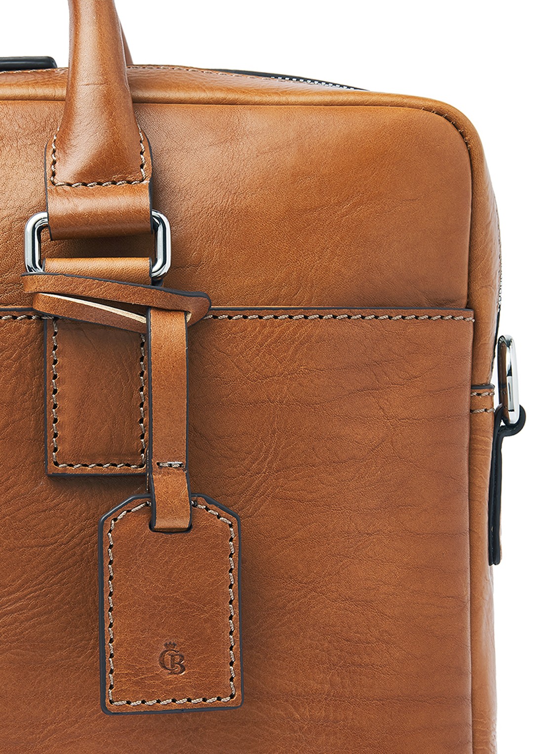 Castelijn & Beerens Rick laptoptas 15,6 inch - detail 4 bruin