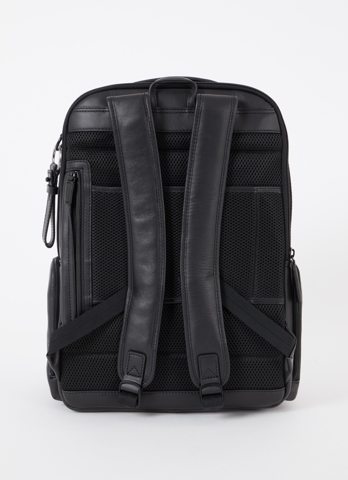 Castelijn & Beerens Uniform Travel rugzak van leer - achterkant 2 zwart