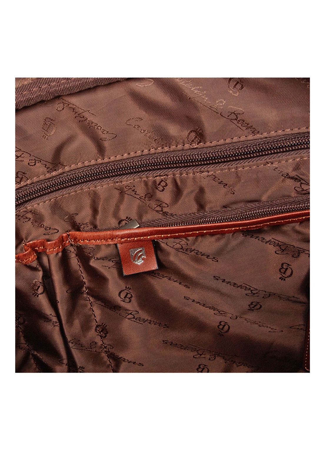 Castelijn & Beerens Verona laptoptas van leer met 15 inch laptopvak - detail 3 cognac