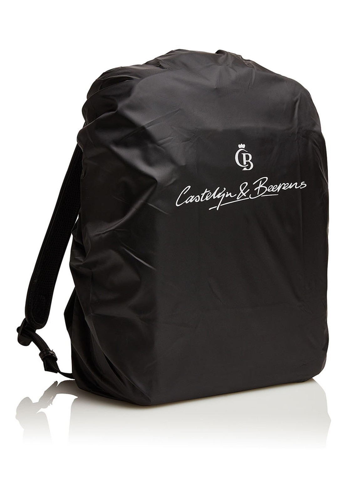 Castelijn & Beerens Victor rugzak van leer met 15,6 inch laptopvak - detail 7 zwart