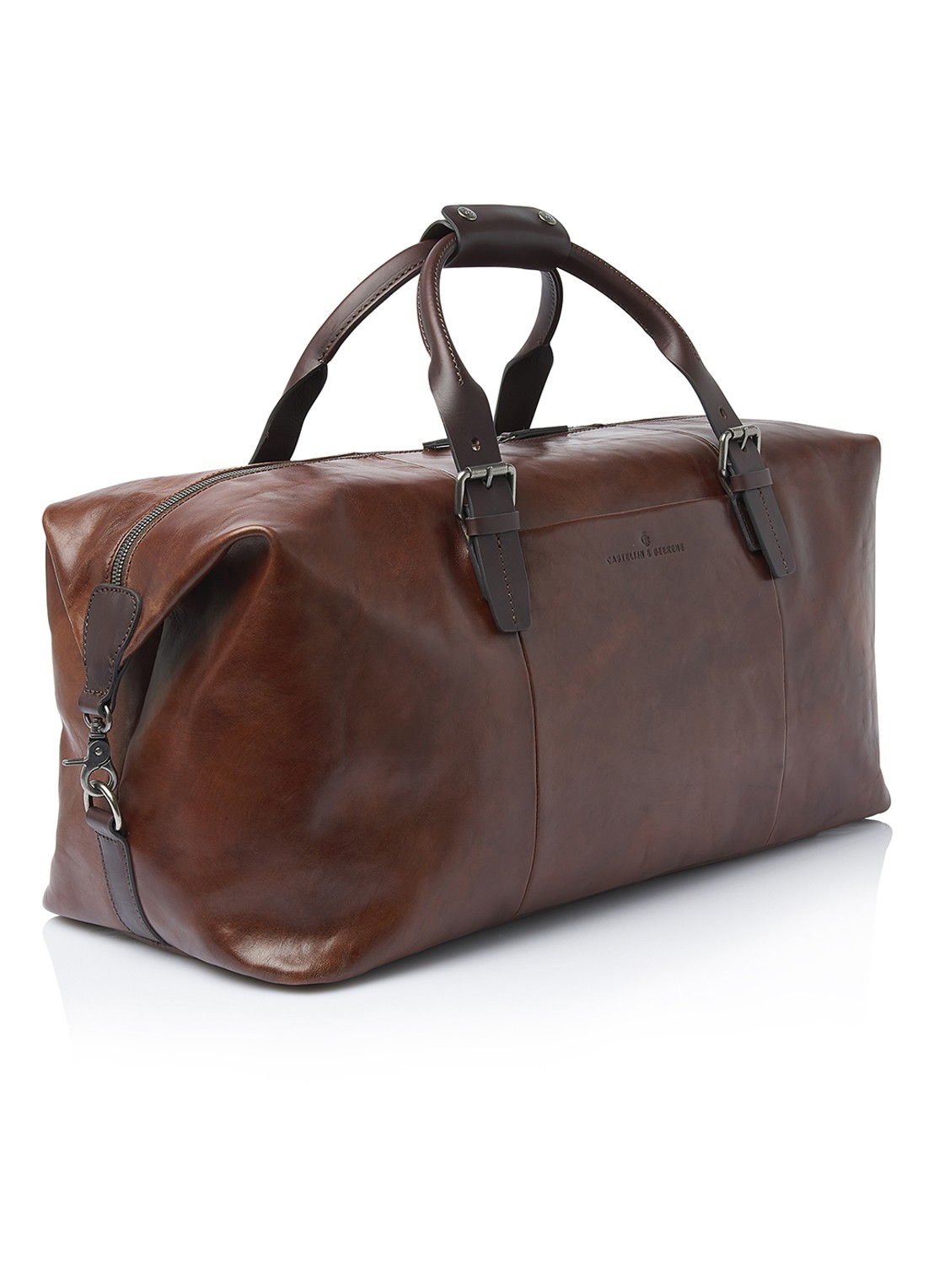 Castelijn & Beerens Weekender tas - detail cognac