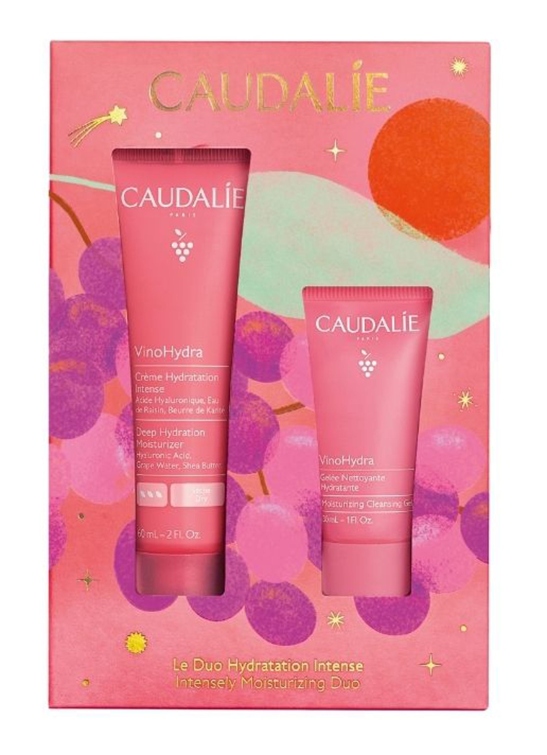 Caudalie Kerst Set VinoHydra Intense Hydratatie - verzorgingsset - voorkant 2 undefined