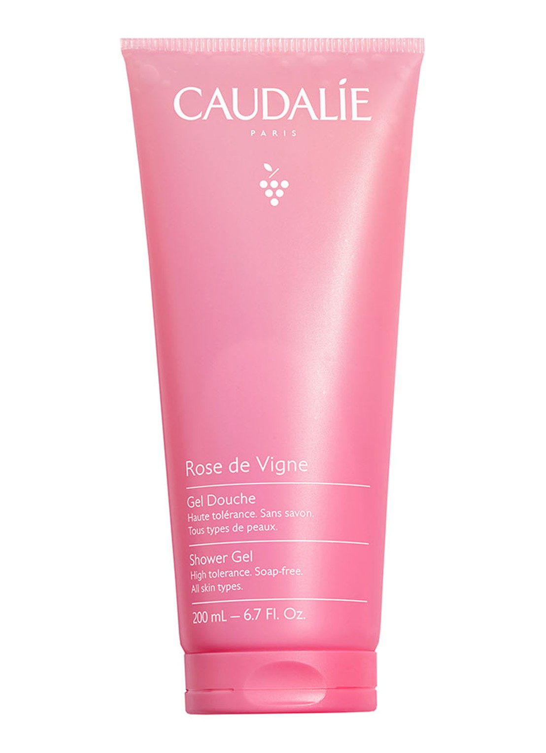 Caudalie Rose de Vigne Douchegel - voorkant multicolor