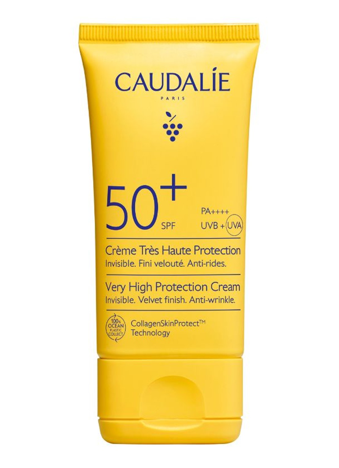 Caudalie Sun Crème Zeer Hoge Bescherming SPF50+ - zonnebrand voor het gezicht - voorkant undefined