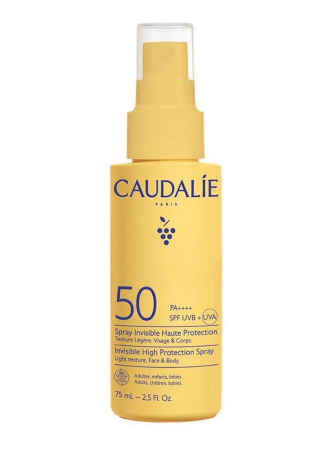 Caudalie Sun Onzichtbare Spray Hoge Bescherming SPF50 - zonnebrand - voorkant undefined