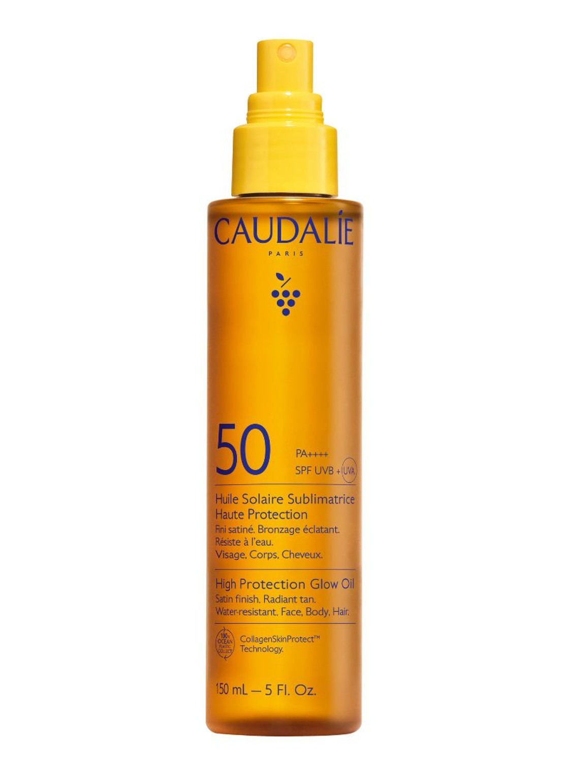 Caudalie Sun Sublimerende Zonneolie Hoge Bescherming SPF50  - voorkant undefined