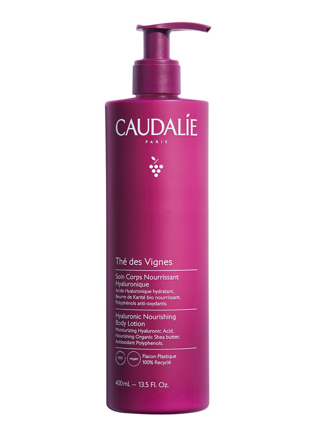 Caudalie Thé des Vignes Hyaluronic Nourishing Body Lotion - hydraterende bodylotion - voorkant undefined