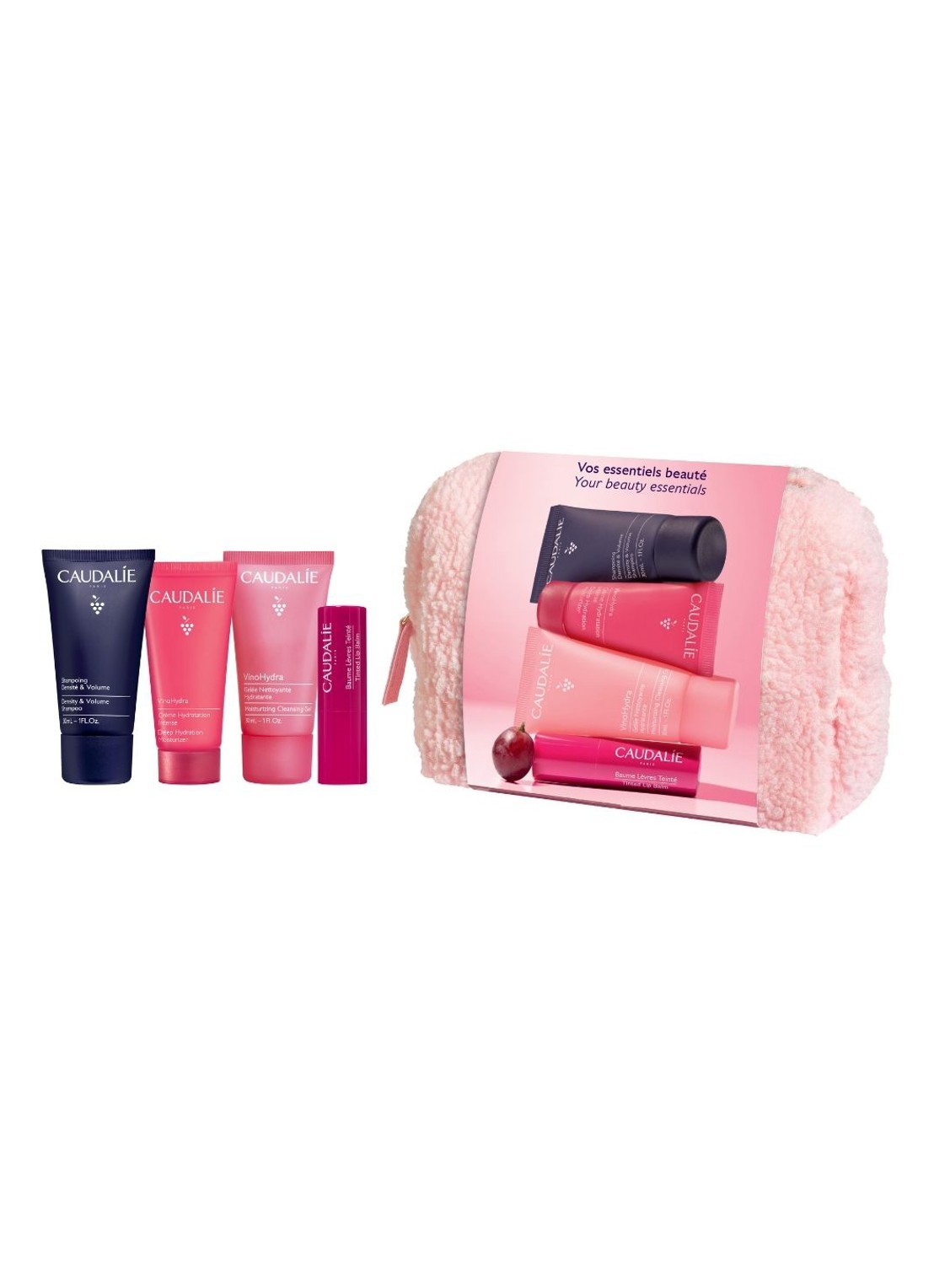 Caudalie Winter Pouch - verzorgingsset - voorkant undefined