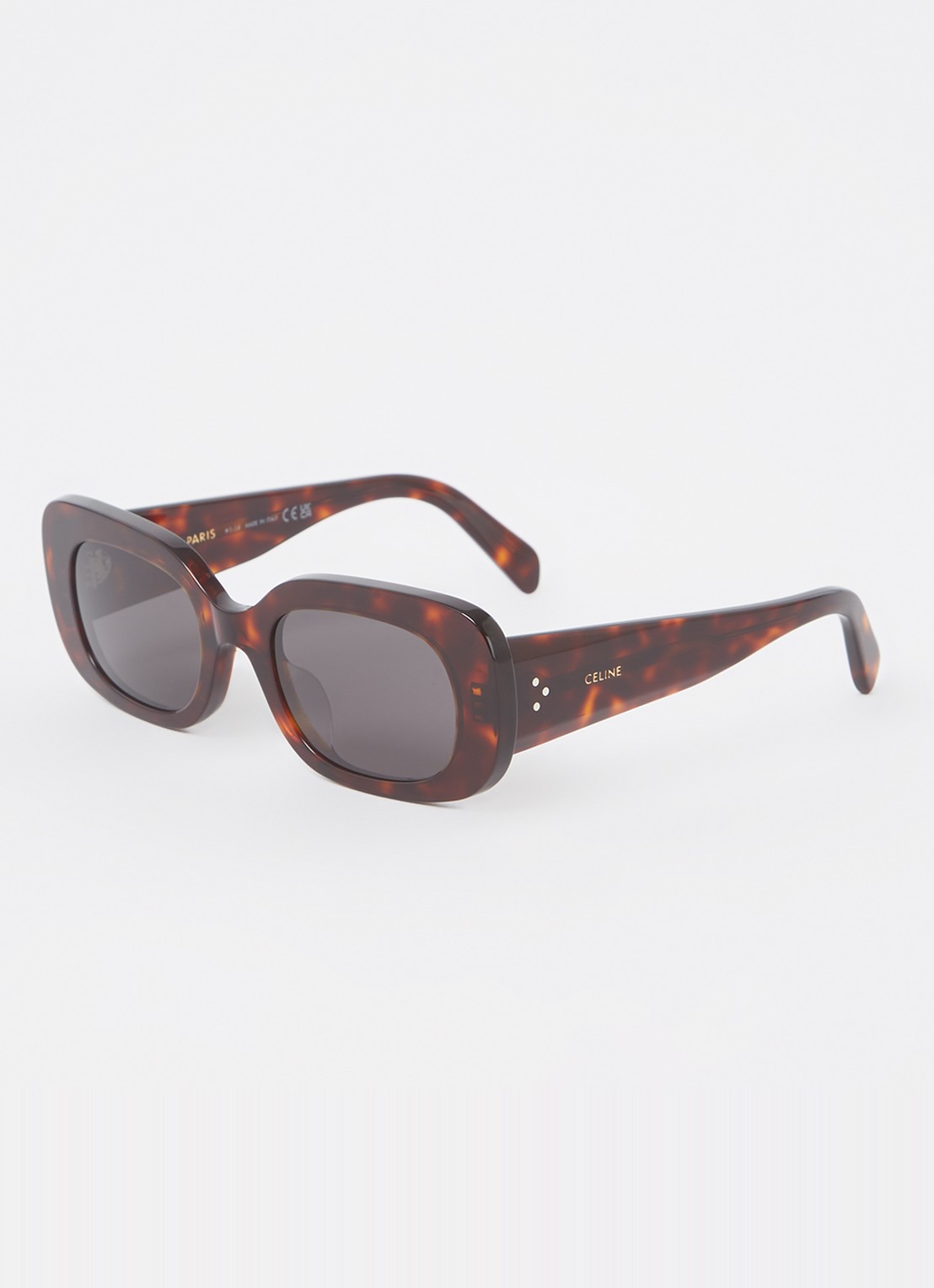 Celine Bold 3 Dots zonnebril CL40287U - voorkant 4 donkerbruin