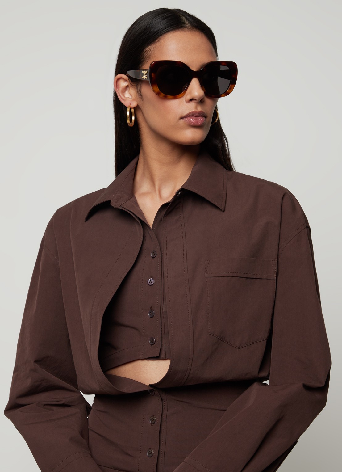 Celine Celine *CL000366 CL40226U TRT - voorkant 2 donkerbruin