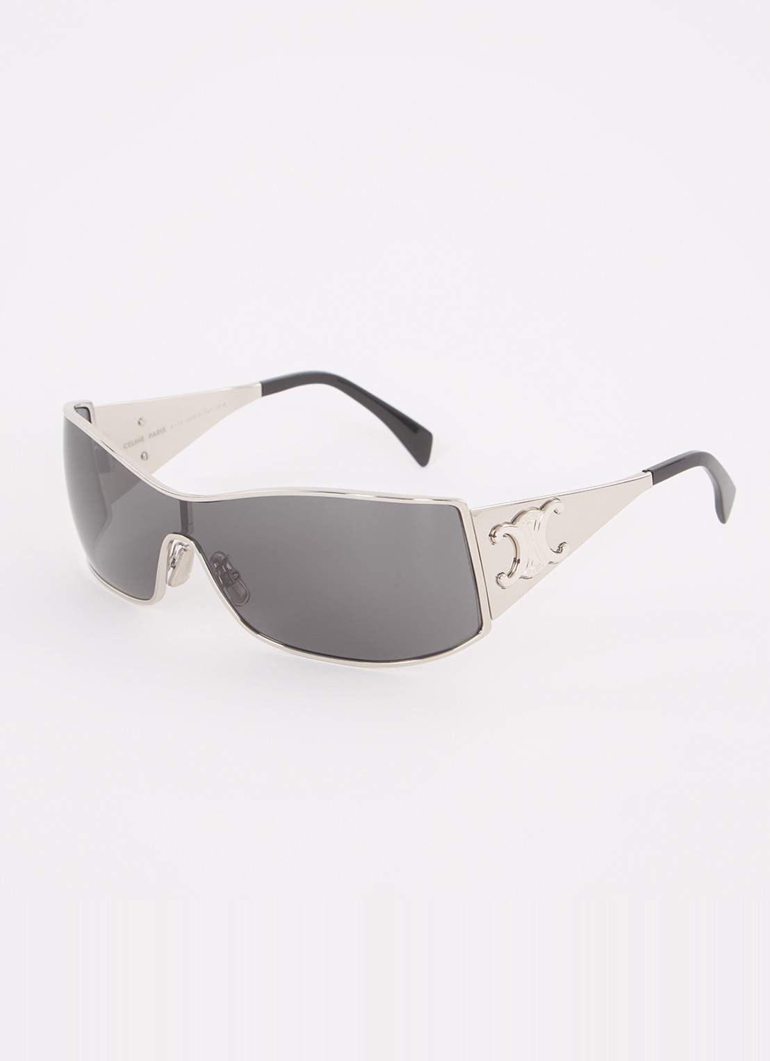 Celine Maxi Metal Triomphe zonnebril CL40283U - voorkant zilver