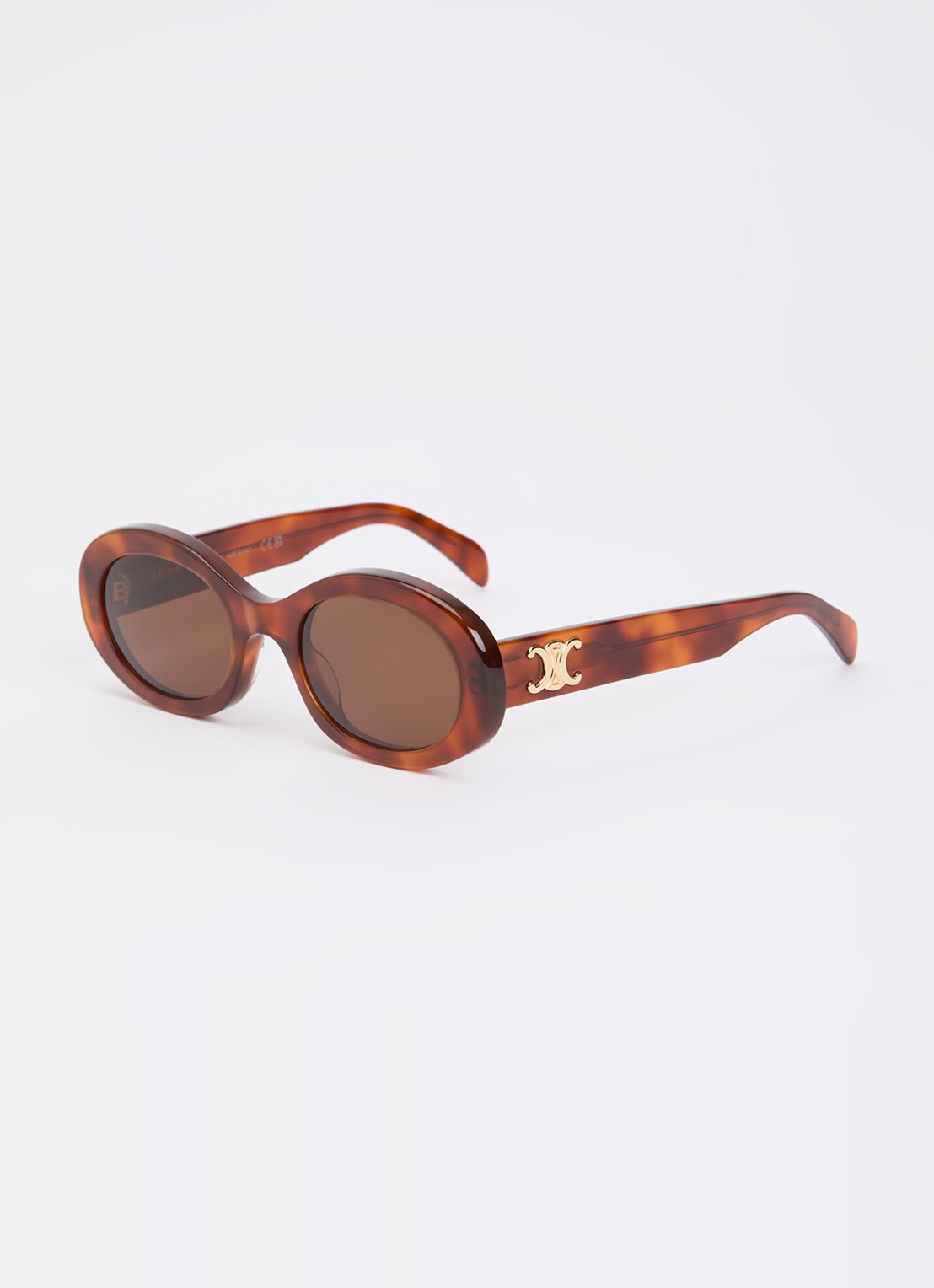 Celine Triomphe zonnebril CL40194U - voorkant oranjebruin