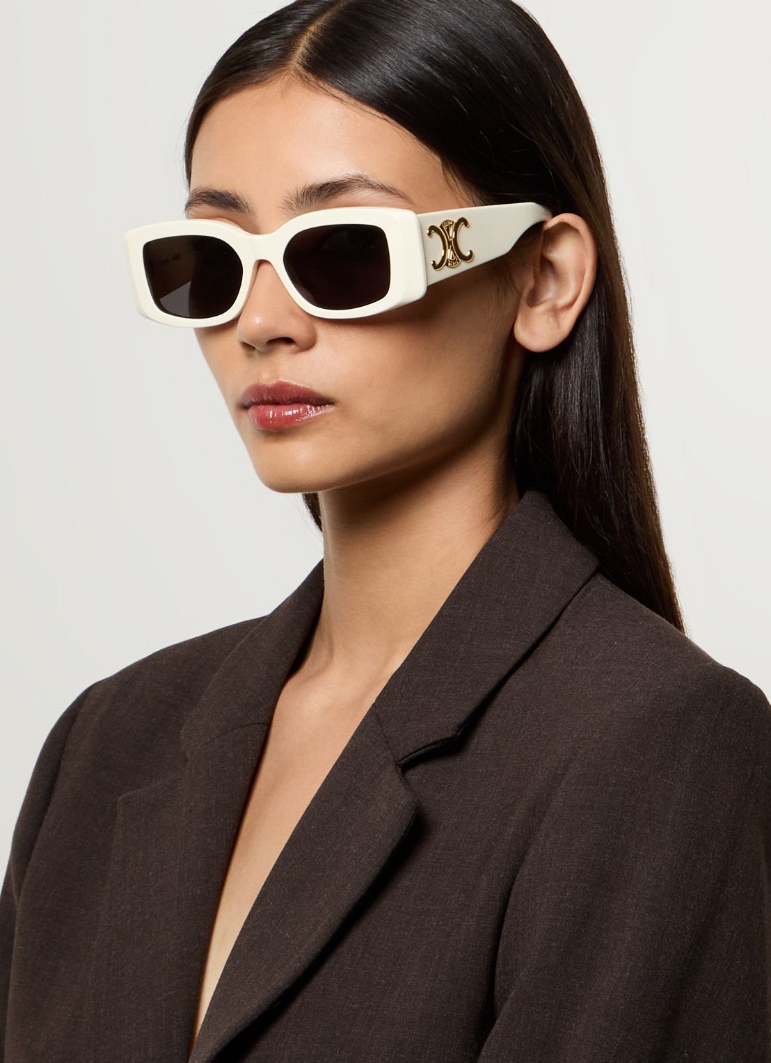 Celine Triomphe zonnebril CL40282U - voorkant 5 ivoor
