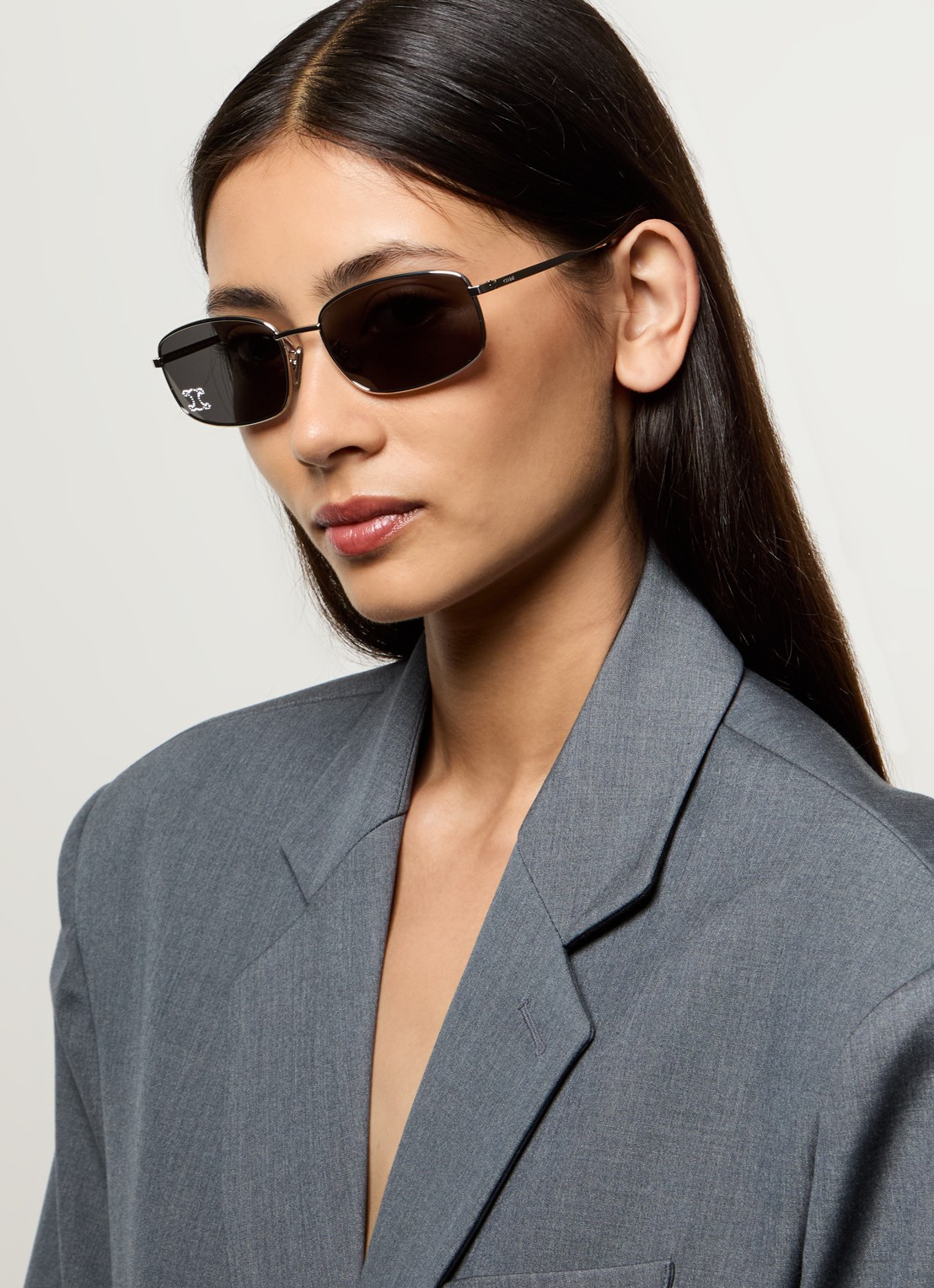 Celine Triomphe zonnebril CL40285U - voorkant 5 zilver