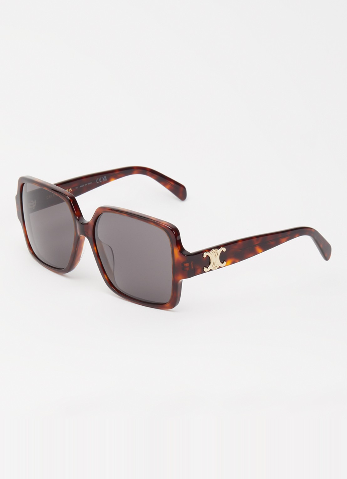 Celine Triomphe zonnebril CL40316U  - voorkant roodbruin