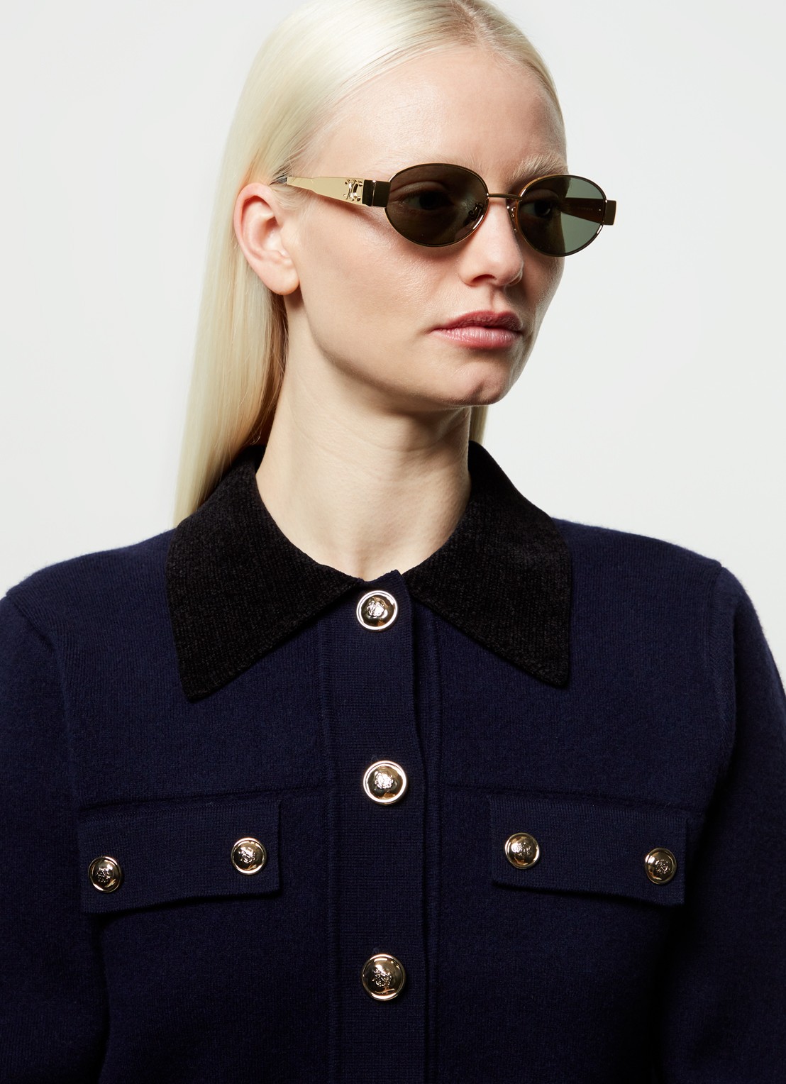 Celine Zonnebril CL000350 - voorkant 2 goud