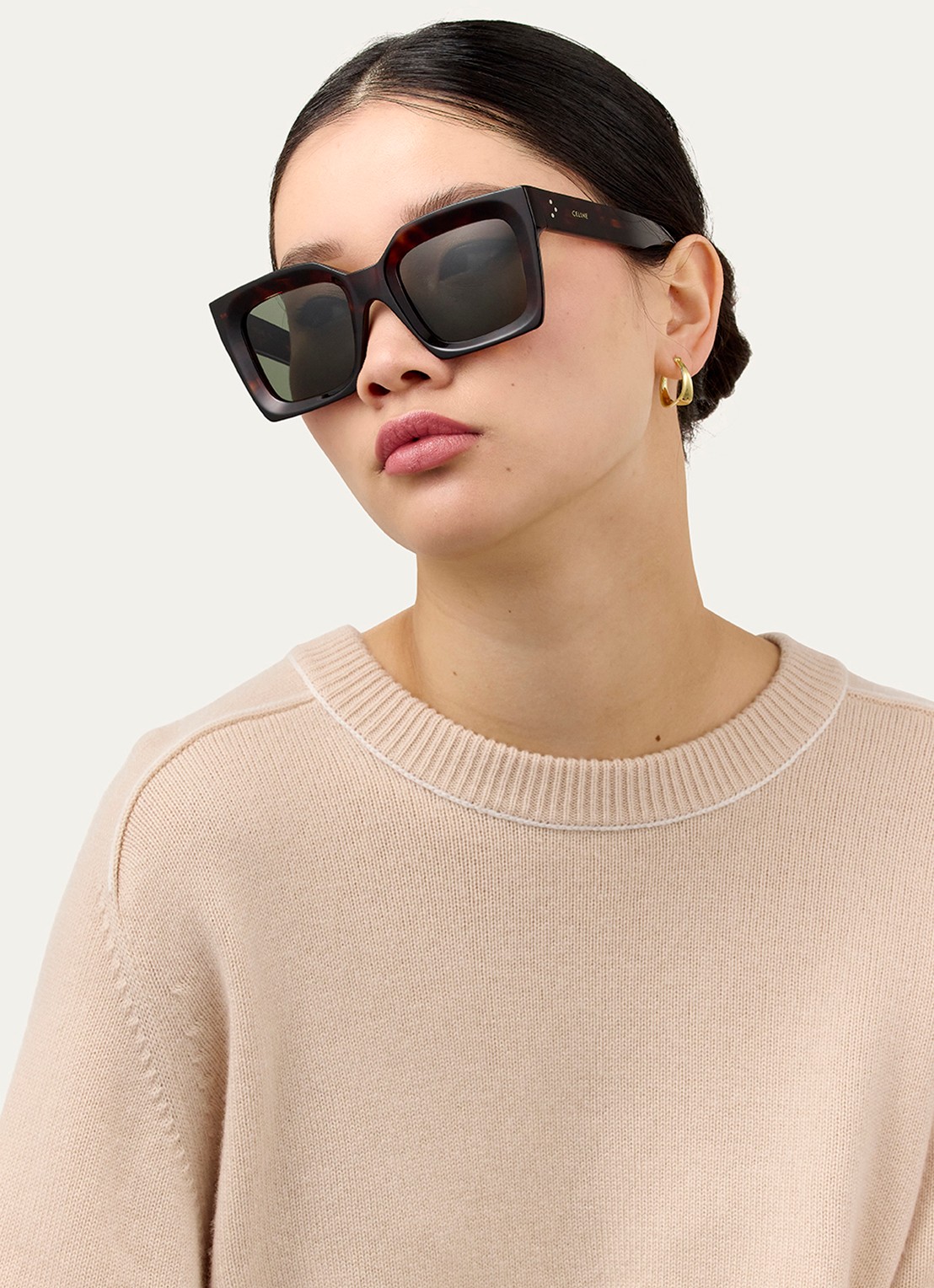Celine Zonnebril CL40130I  - voorkant 2 donkerbruin