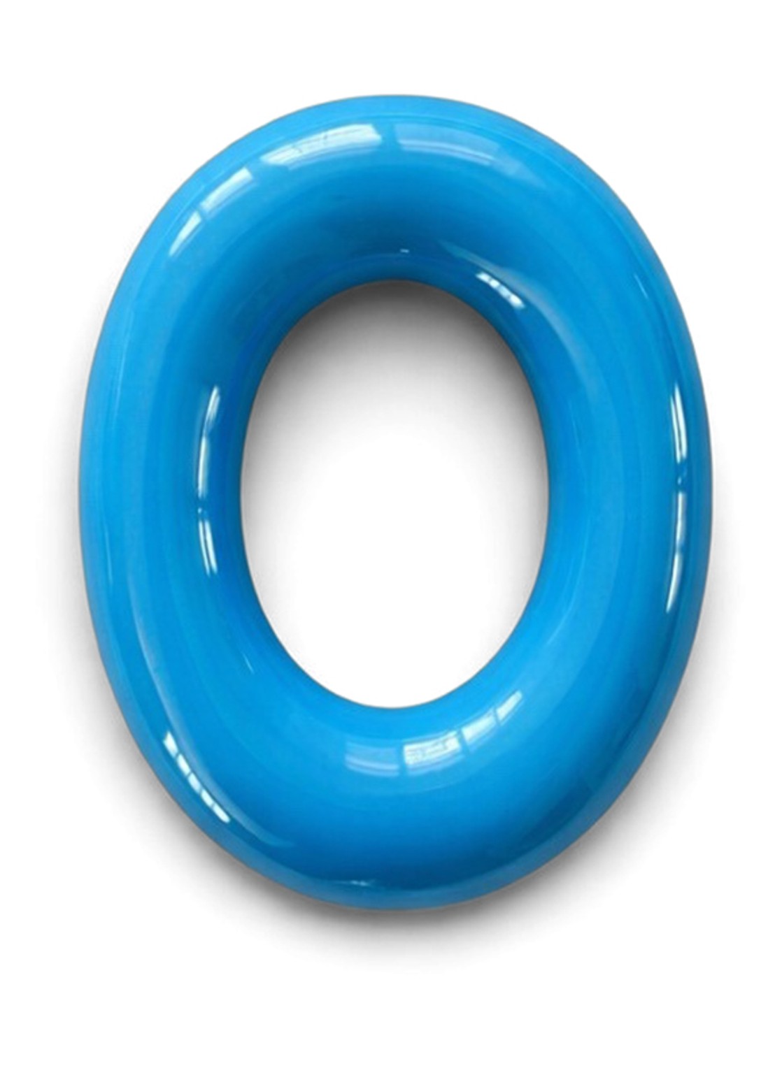 Ceramics by Romy Letter O hanger 10 cm - voorkant blauw